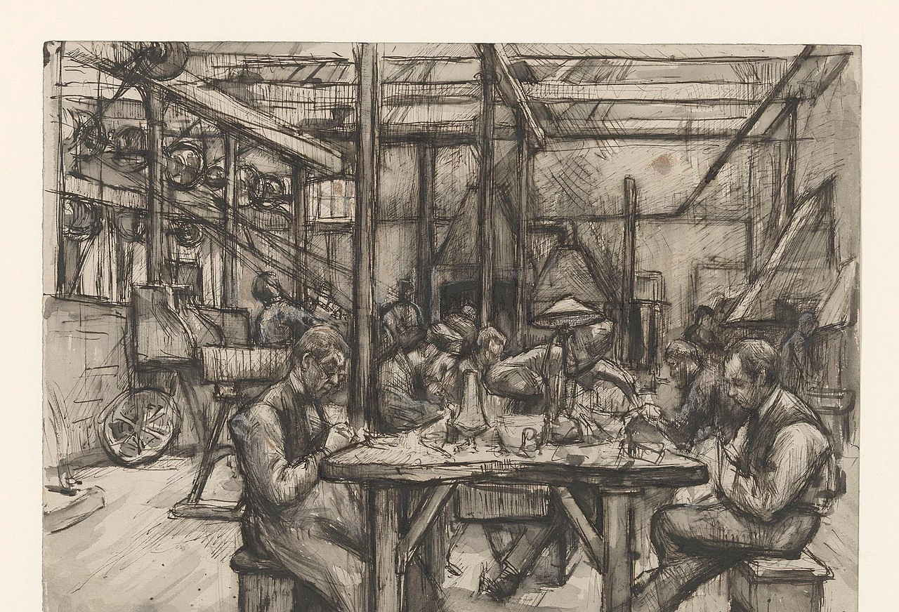 Lavoratori nella fabbrica d'argento di Begeer - Rijksmuseum Amsterdam